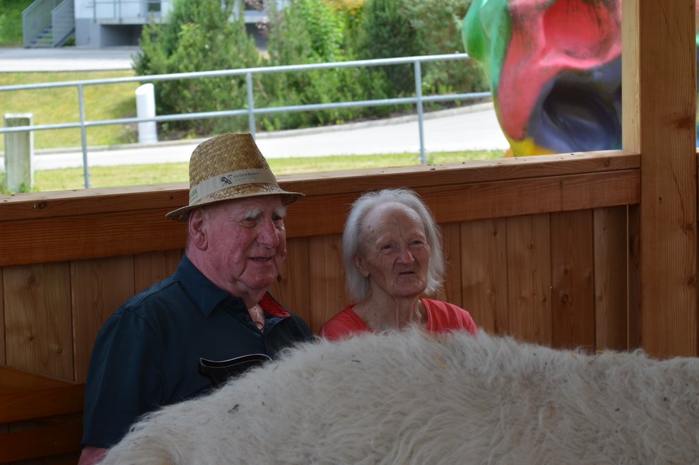 Bewohner und Bewohnerin