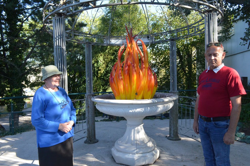 Feuer aus Glas