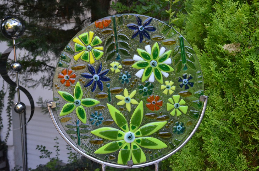 ein Kunstwerk aus Glas
