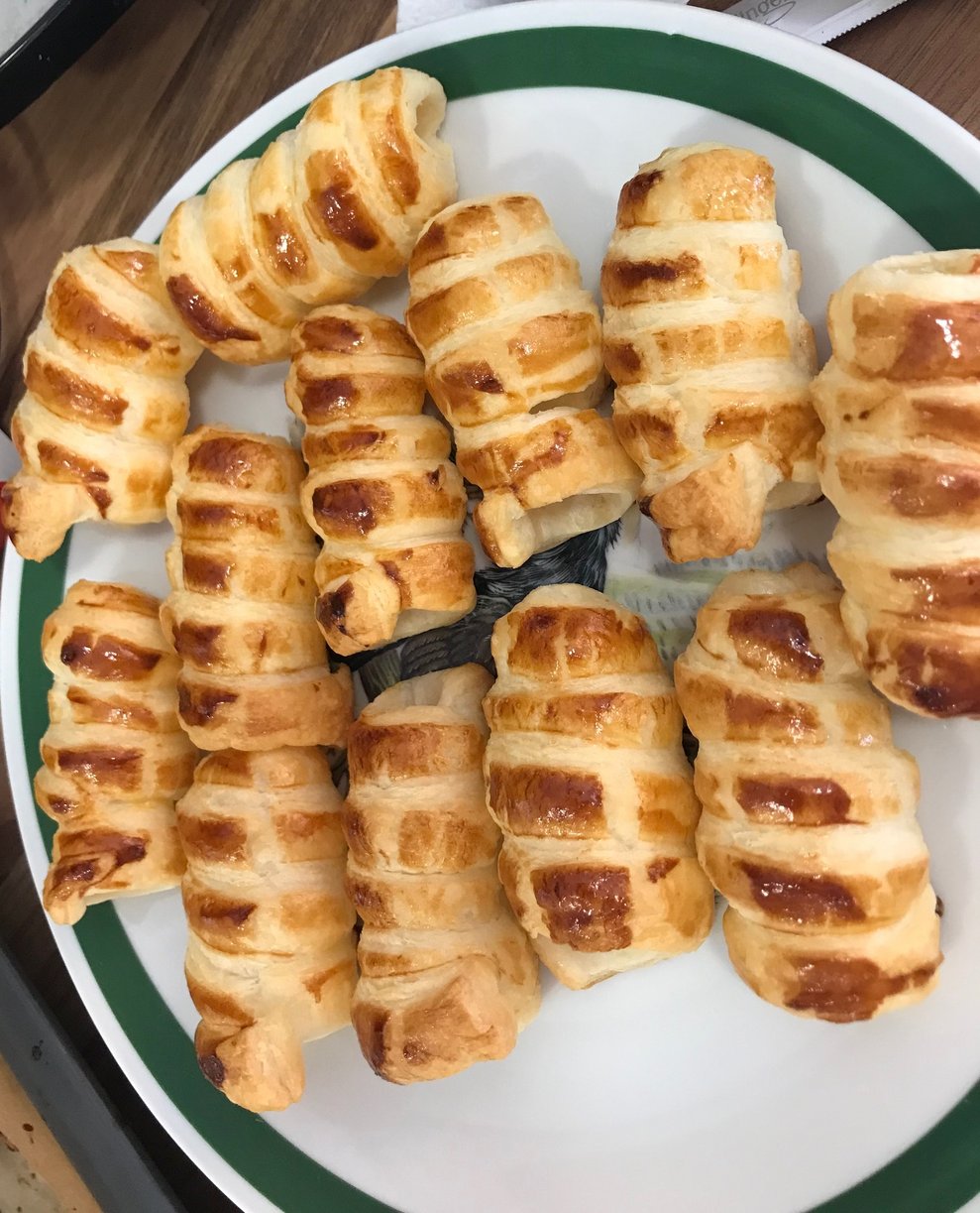 leere Schaumrollen