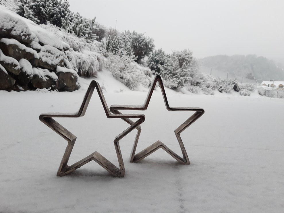 Sterne im Schnee