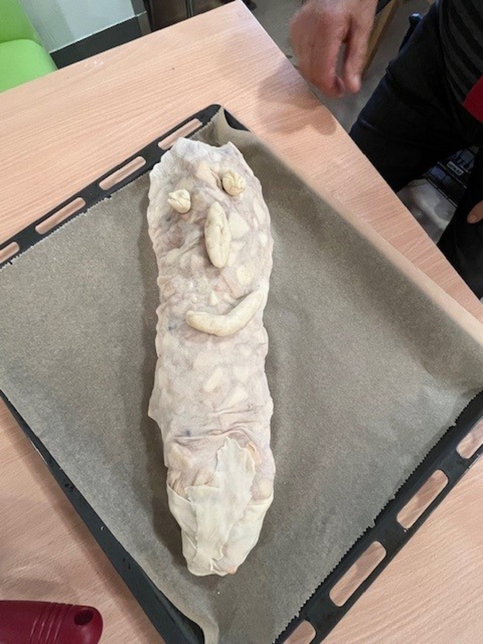Strudel mit Gesicht